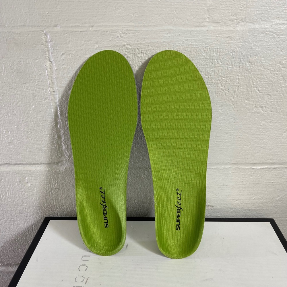 Superfeet Insoles Green All Purpose Arch Support Men's 7.5-9 Women's 8.5-10